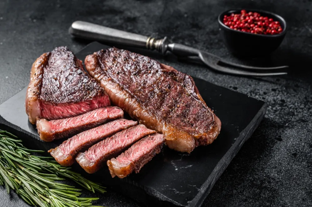 British Beef on a slate plate.